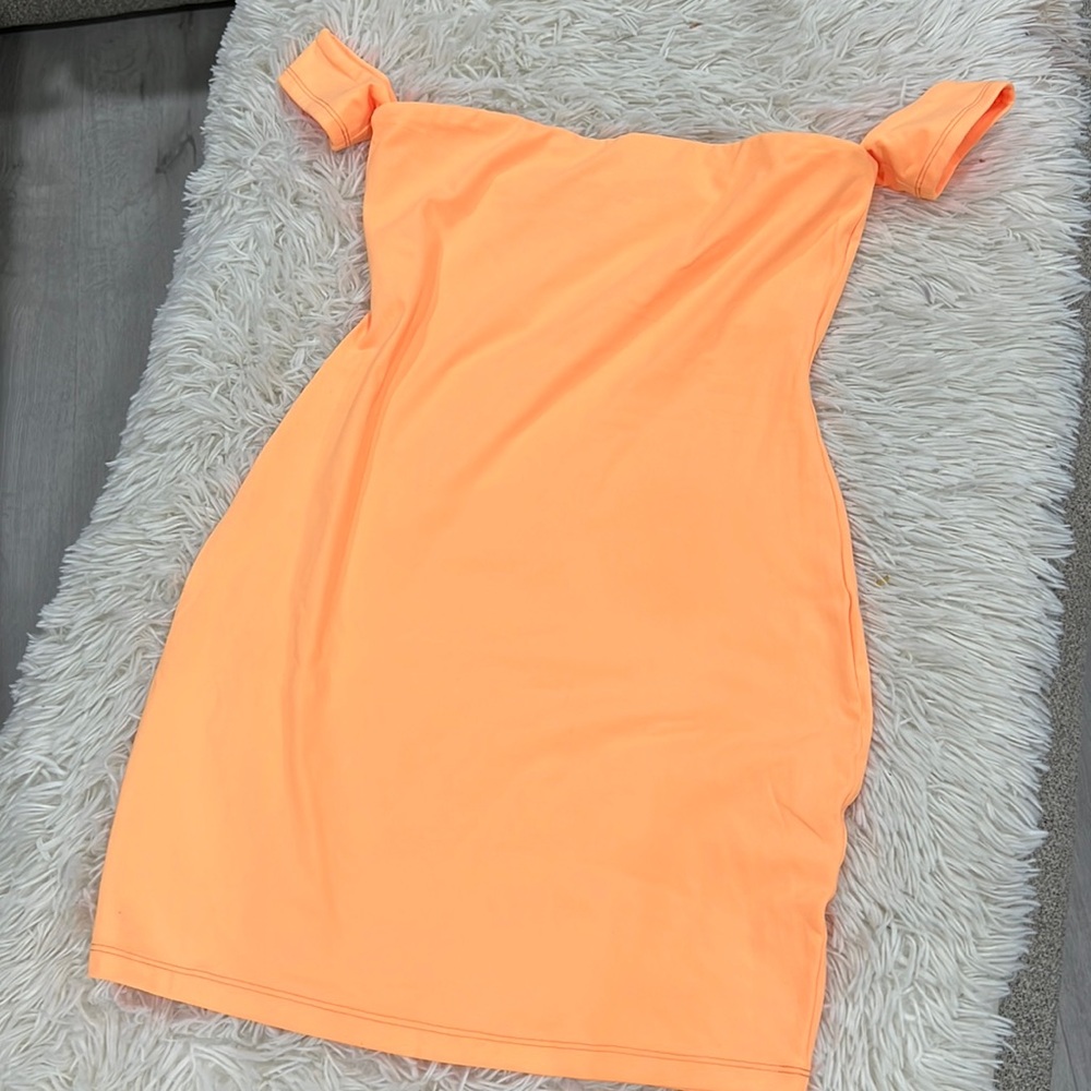 Susana Monaco Off The Shoulder Dress mini peach